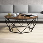 Hanah Home Mesa de Centro Diamond - Walnut